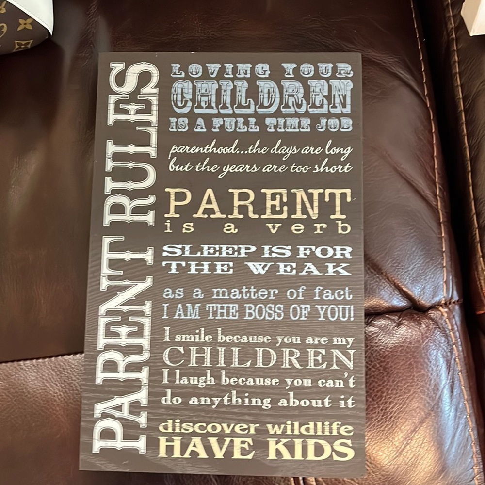 Wooden wall hanging